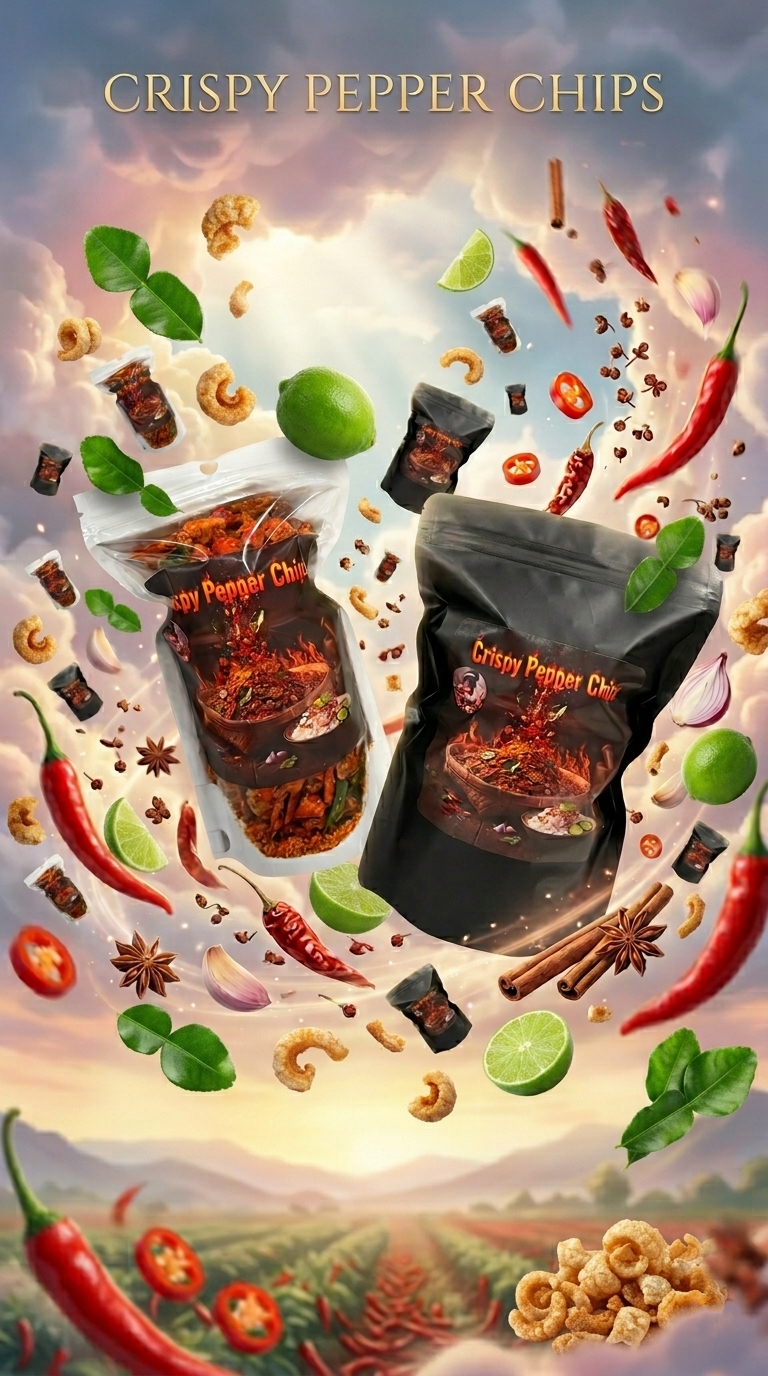 Crispy Pepper Chips *** $12 (SMALL BAG) PREORDERS ONLY! Ship out June 16-17th